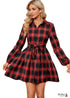 Winter Red Boho Dress